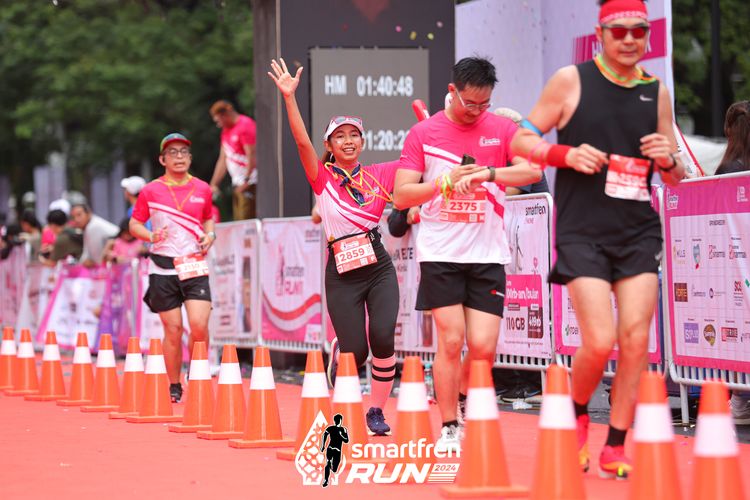 Race photo from Smartfren Run 2024