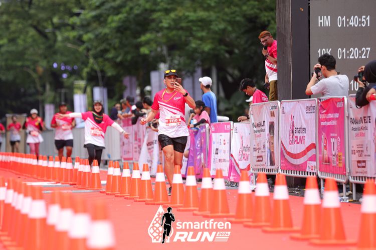 Race photo from Smartfren Run 2024