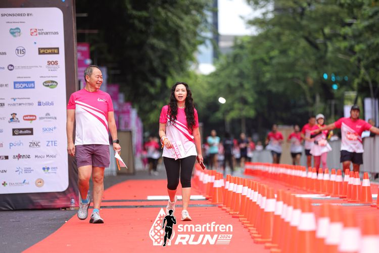 Race photo from Smartfren Run 2024