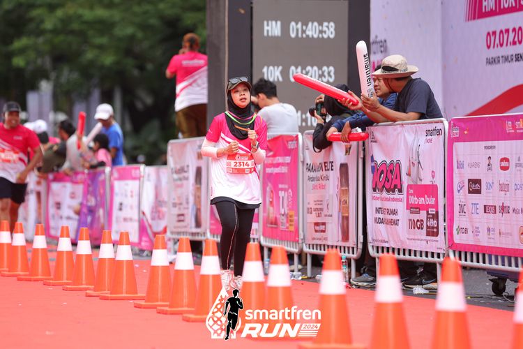 Race photo from Smartfren Run 2024