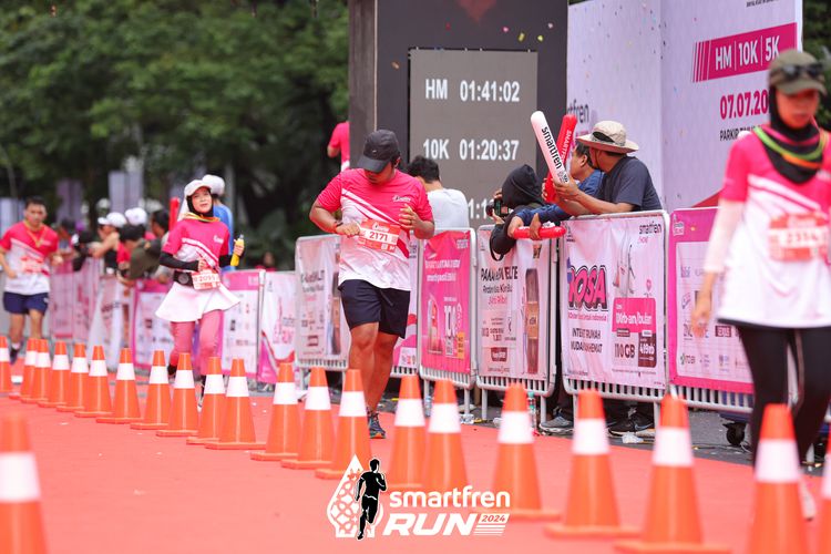 Race photo from Smartfren Run 2024