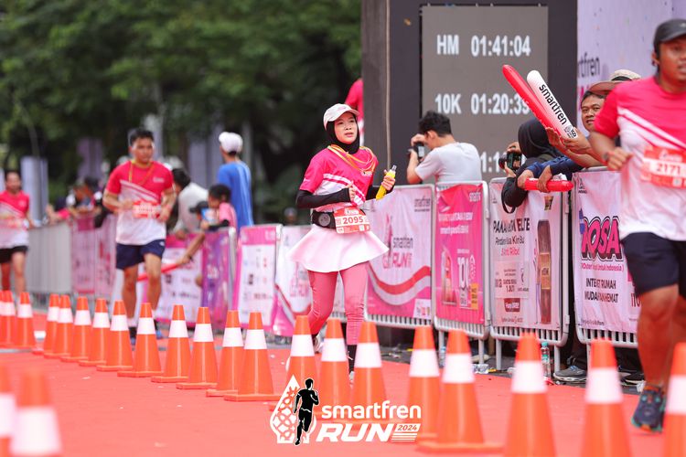 Race photo from Smartfren Run 2024