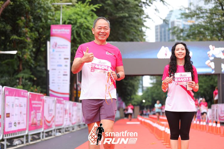 Race photo from Smartfren Run 2024