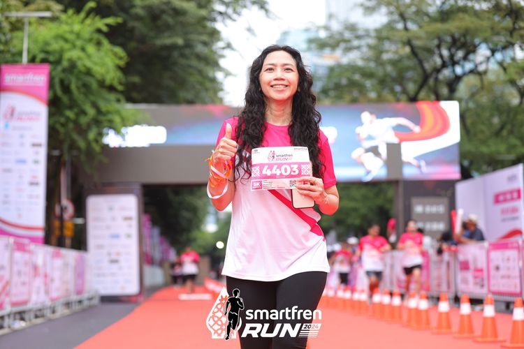 Race photo from Smartfren Run 2024