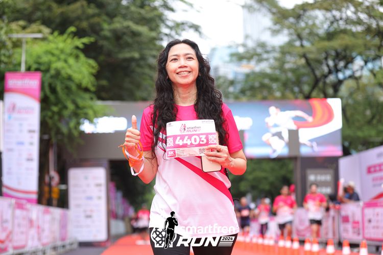 Race photo from Smartfren Run 2024