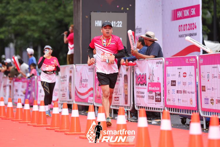 Race photo from Smartfren Run 2024