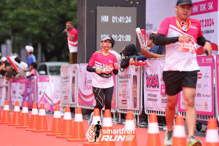Race photo from Smartfren Run 2024