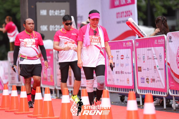 Race photo from Smartfren Run 2024