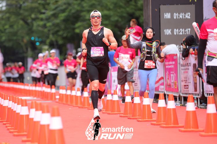 Race photo from Smartfren Run 2024