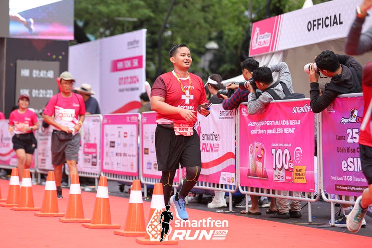 Race photo from Smartfren Run 2024