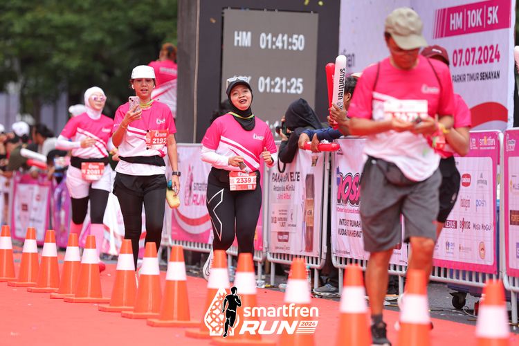 Race photo from Smartfren Run 2024