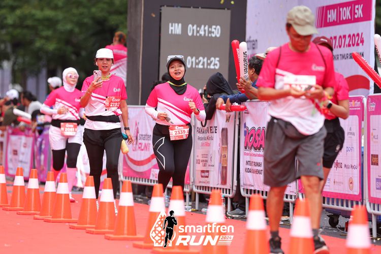 Race photo from Smartfren Run 2024