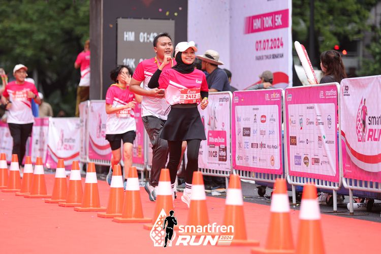 Race photo from Smartfren Run 2024