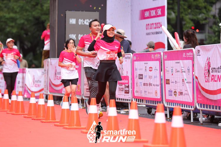 Race photo from Smartfren Run 2024