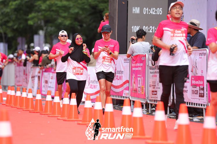 Race photo from Smartfren Run 2024