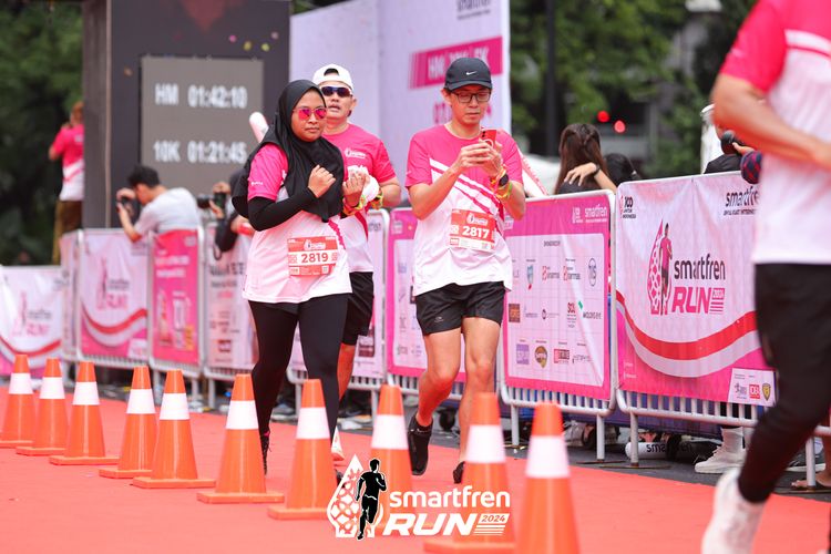 Race photo from Smartfren Run 2024