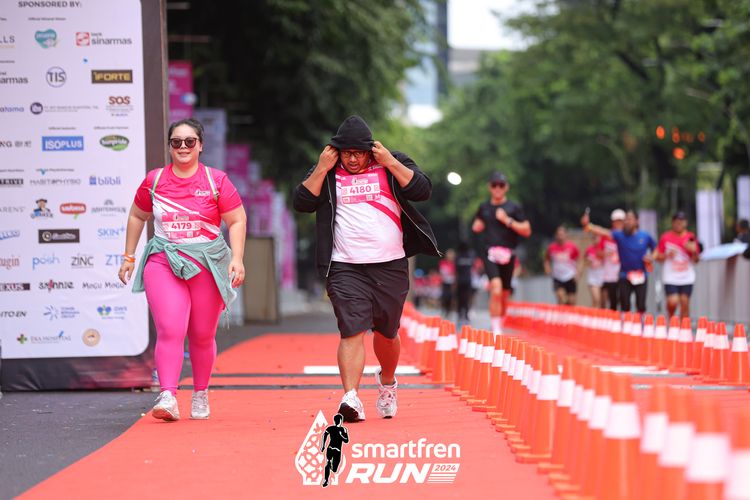 Race photo from Smartfren Run 2024