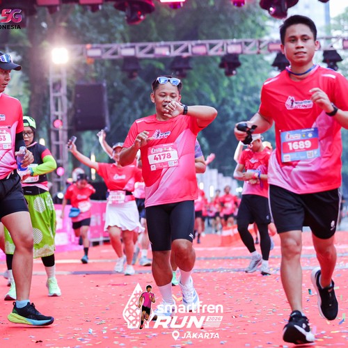 Race photo from SMARTFREN RUN 2026