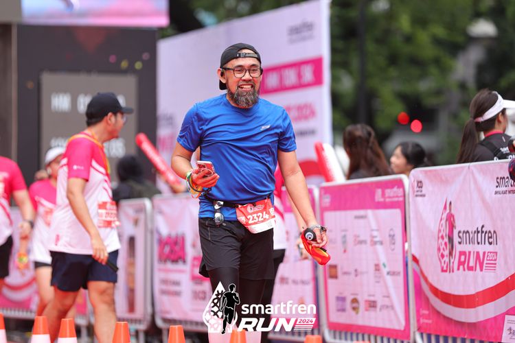 Race photo from Smartfren Run 2024