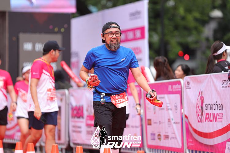 Race photo from Smartfren Run 2024
