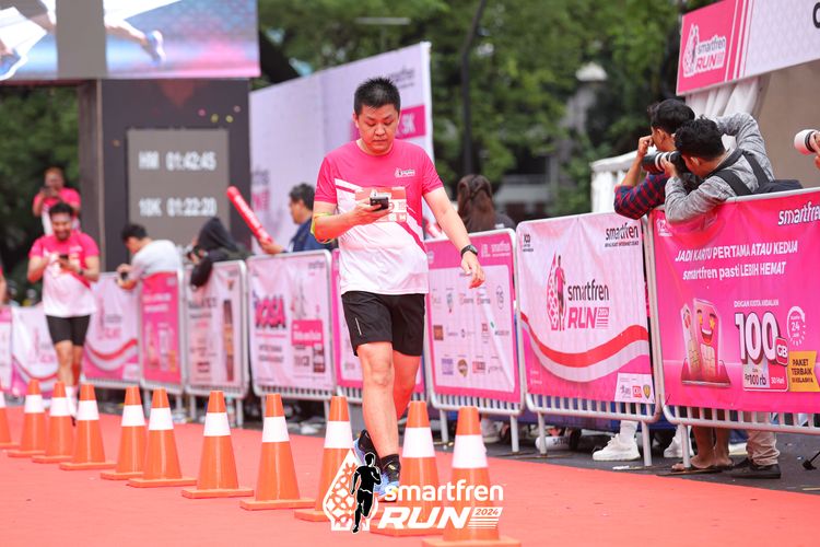 Race photo from Smartfren Run 2024