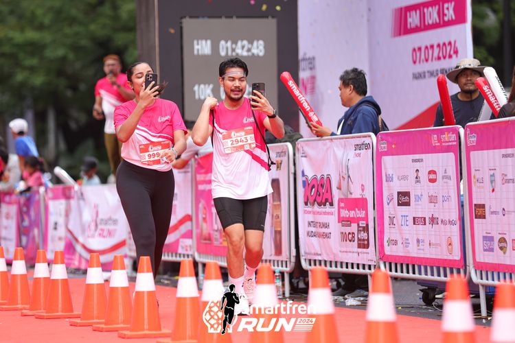 Race photo from Smartfren Run 2024