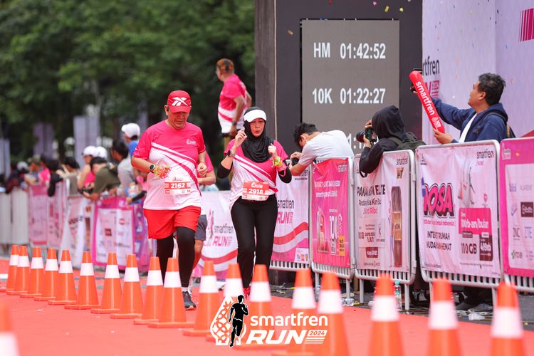 Race photo from Smartfren Run 2024