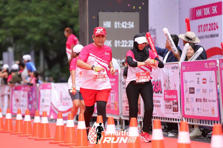 Race photo from Smartfren Run 2024