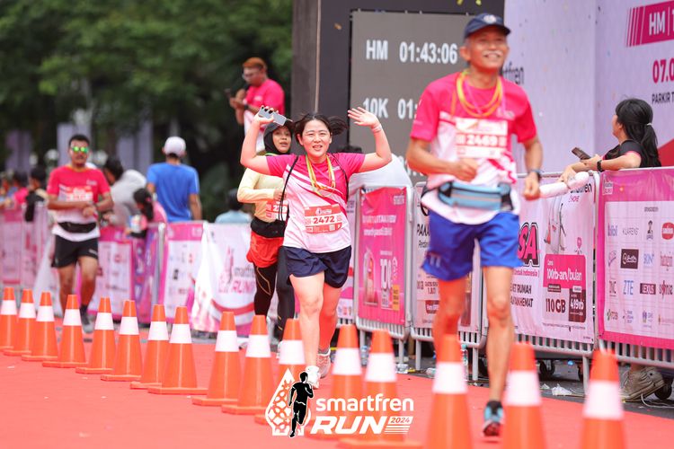 Race photo from Smartfren Run 2024