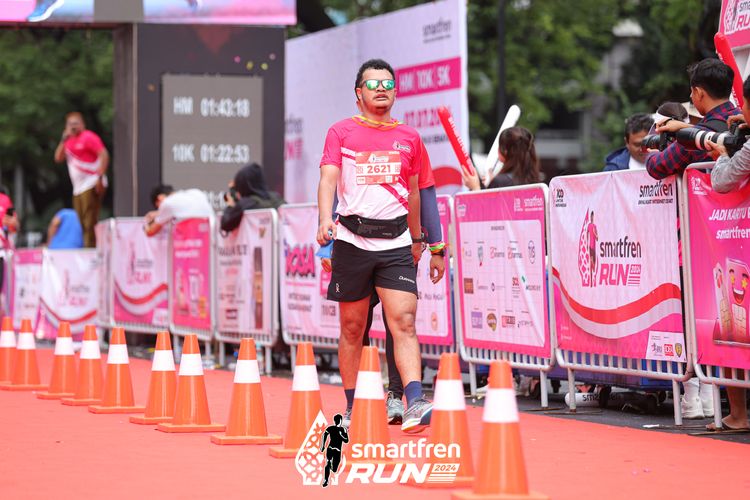 Race photo from Smartfren Run 2024