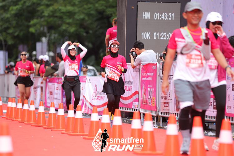Race photo from Smartfren Run 2024
