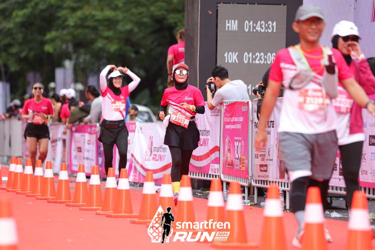 Race photo from Smartfren Run 2024