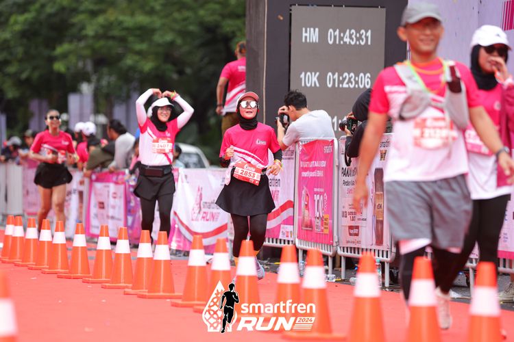 Race photo from Smartfren Run 2024