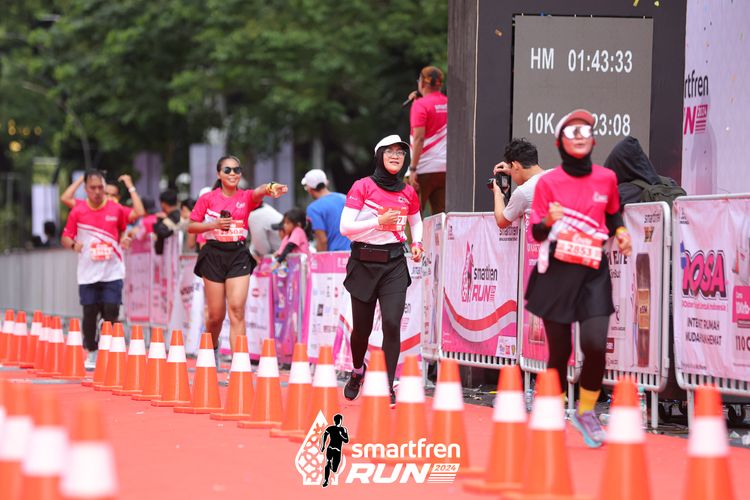 Race photo from Smartfren Run 2024