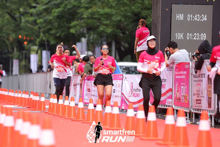 Race photo from Smartfren Run 2024