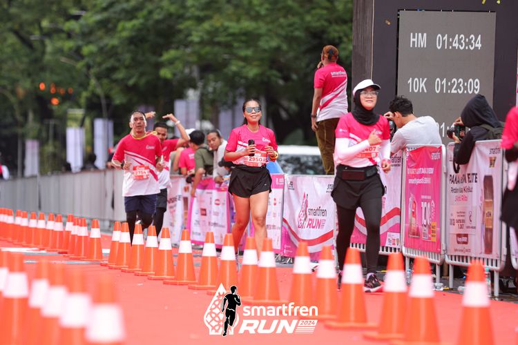 Race photo from Smartfren Run 2024
