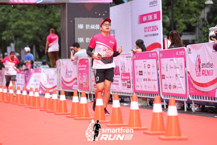 Race photo from Smartfren Run 2024