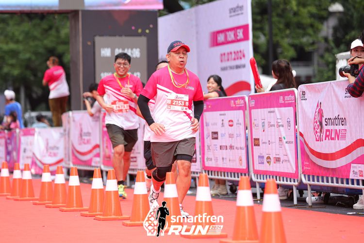 Race photo from Smartfren Run 2024