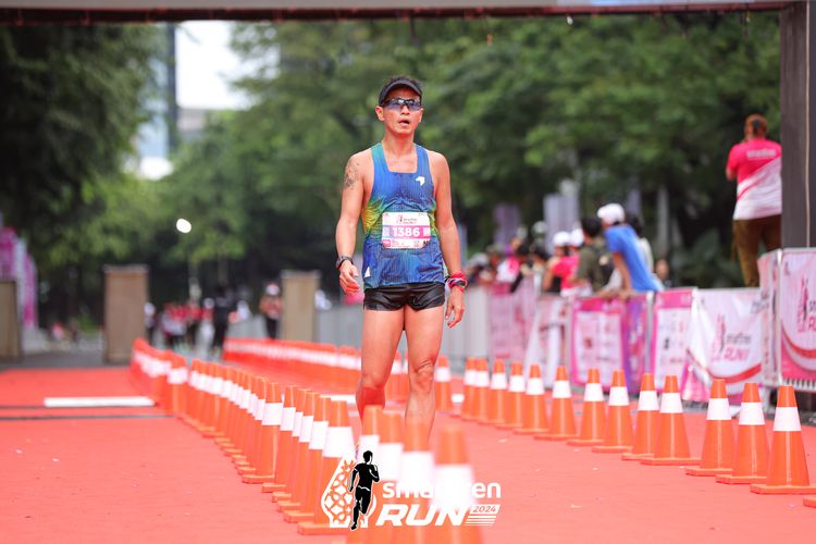 Race photo from Smartfren Run 2024