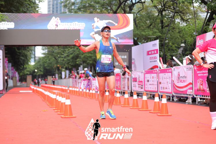 Race photo from Smartfren Run 2024
