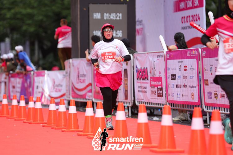 Race photo from Smartfren Run 2024