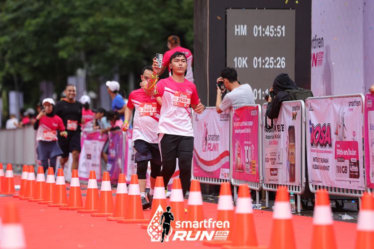 Race photo from Smartfren Run 2024