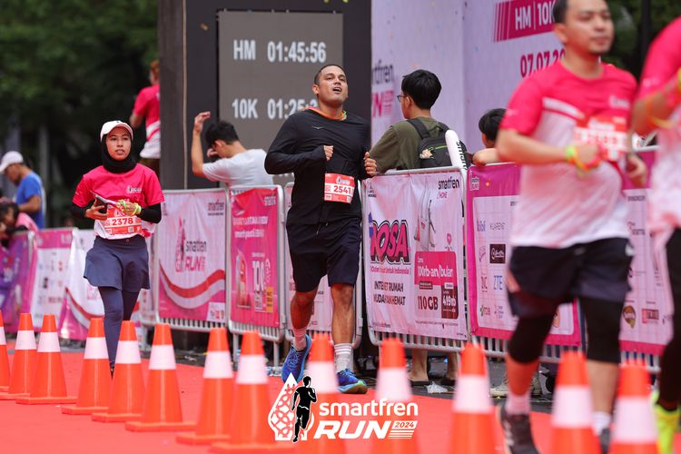 Race photo from Smartfren Run 2024