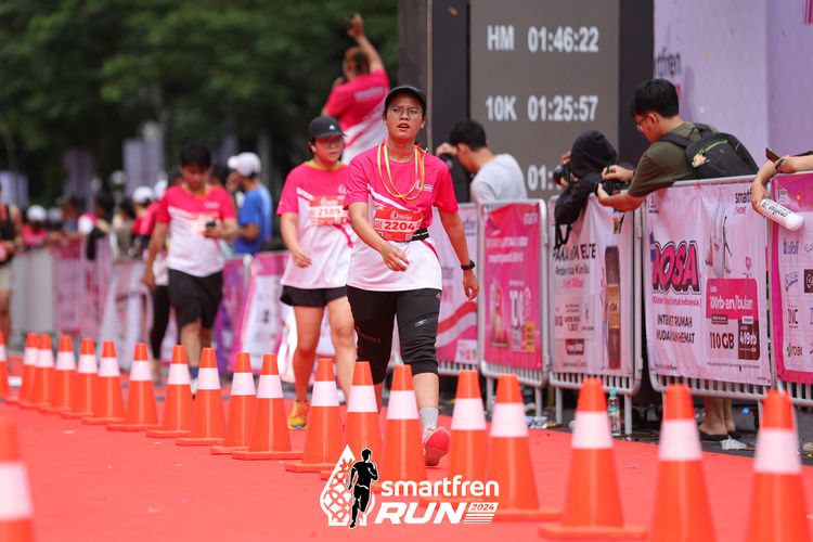 Race photo from Smartfren Run 2024