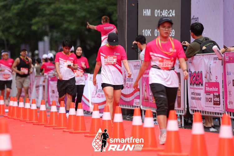 Race photo from Smartfren Run 2024