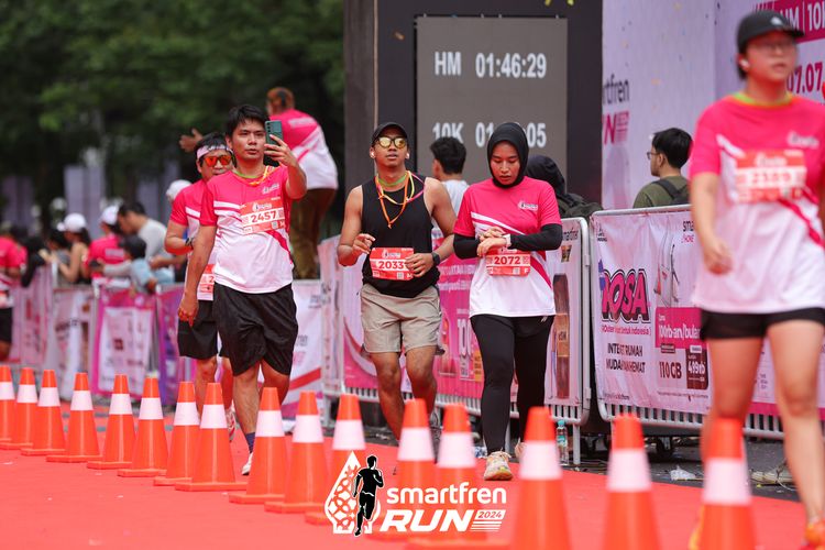Race photo from Smartfren Run 2024