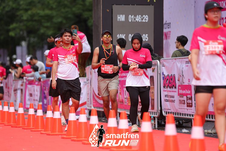 Race photo from Smartfren Run 2024
