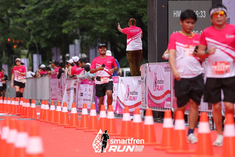 Race photo from Smartfren Run 2024