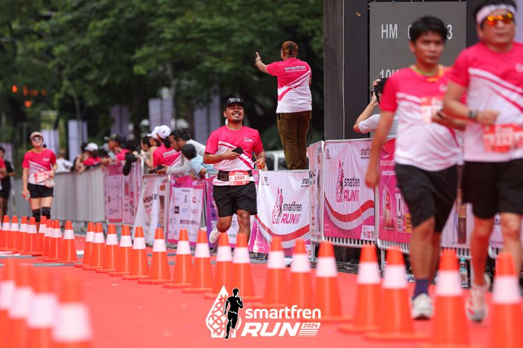 Race photo from Smartfren Run 2024
