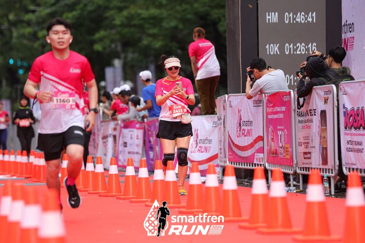 Race photo from Smartfren Run 2024